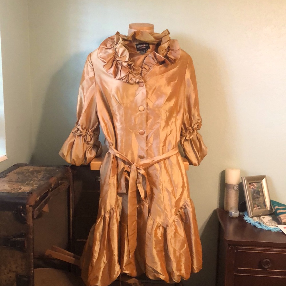 Gorgeous Gold Satin Dress